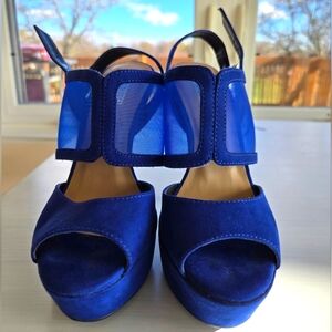 JLO Jennifer Lopez blue heels